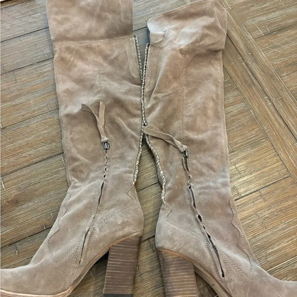 Dolce Vita Suede Western Over the Knee Boots size 7.5